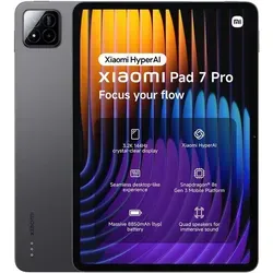 Xiaomi Pad 7 Pro 11" 8GB/256GB WiFi grau - Hochleistungs-Tablet - Tablet mit 3,2K-Display und Snapdragon 8s Gen 3, ideal für kreative Arbeiten und Multimedia-Erlebnisse. Genießen Sie bis zu 19,8 Stunden Videowiedergabe!