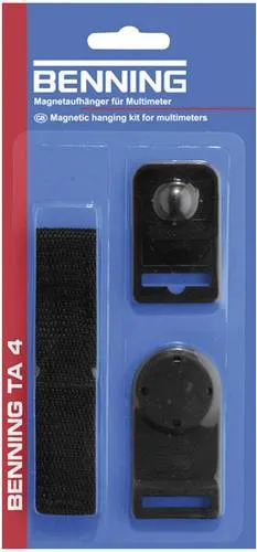 Benning TA 4 Magnethalter - Magnetaufhänger für Multimeter, ideal zur sicheren Befestigung an Schaltschränken und Maschinen für präzise Messungen.