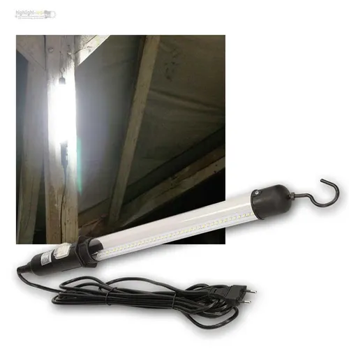 LED Arbeitsleuchte Kfz-Haken Werkstattlampe, 230V 5W 500lm Stablampe Handlampe