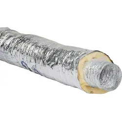 Isoliertes Aluminiumflexrohr NW200, 6m Länge mit 25mm Dämmstärke - Hochwertiges isoliertes Aluminiumflexrohr NW200, ideal für effiziente Rohrverbindungen. Mit 6m Länge und 25mm Dämmstärke sorgt es für optimale Isolation und Flexibilität in der Anwendung. Perfekt für professionelle Installationen.