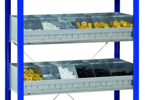 Schüttgutmulde 400 x 1000 mm (T x B), verzinkt
