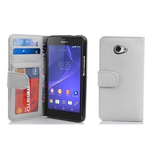 Handy Hülle für Sony Xperia M2 / M2 AQUA Cover Case Tasche Etui 3 Kartenfächer