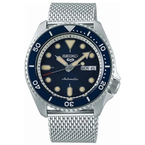 Seiko 5 Sports SRPD71K1 - Sportliche Herrenarmbanduhr - Armbanduhr für Herren mit 100 m Wasserdichtigkeit, verschraubter Krone und leuchtenden Zeigern. Ideal für Sport und Alltag.