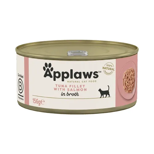 APPLAWS Tuna fillet with salmon in broth - nassfutter für Katzen - 5060708561499