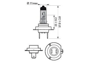 Philips Halogen WhiteVision ultra H7 - Doppelset Scheinwerferlampe, 4.200K Xenon-Effekt für bis zu 60 % mehr Sicht und sicheres Fahren