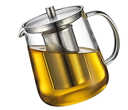 KÜCHENPROFI Teekanne ASSAM - 1,0 Liter Borosilikatglas, mit Edelstahl-Filtereinsatz für perfekten Teegenuss