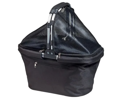 elasto Tragetasche Einkaufskorb "Chapeau" schwarz - Stylischer Einkaufskorb in Schwarz, ideal für den täglichen Einkauf. Praktisch, robust und umweltfreundlich – perfekt für jeden Einkauf!