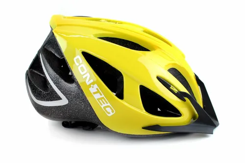 Contec Fahrrad Helm 'Jimmycane.25' M, gelb-schwarz für E-Bikes - Der Contec Fahrradhelm 'Jimmycane.25' Größe M bietet mit 25 Ventilationsöffnungen optimale Belüftung und leichten Tragekomfort (ca. 250g). Reflexelemente und individuelle Weitenanpassung sorgen für Sicherheit und perfekten Sitz.