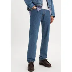 Levi's® Straight-Jeans 505 REGULAR blau 32 - Klassische Straight-Jeans in zeitlosem Blau, gefertigt aus 100% Baumwolle. Ideal für den Alltag mit bequemer Passform und robustem Denim-Stoff.