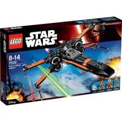 LEGO Star Wars 75102 - Poe's X-Wing Fighter - Bauspielzeugset mit 3 Minifiguren, inklusive Poe Dameron, und einem detailreichen X-Wing Fighter mit vielen Funktionen und Zubehörteilen für spannende Star Wars Abenteuer.