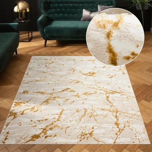Teppich OTTO HOME "Kalmus" - Hoch-Tief-Effekt, 60x90cm, gold - Verschönert dein Zuhause: Der Teppich "Kalmus" mit Hoch-Tief-Effekt bringt Eleganz in jeden Raum. Strapazierfähig und pflegeleicht – ideal für entspannte Wohnatmosphäre. Maße: 60x90cm, Höhe: 11mm.