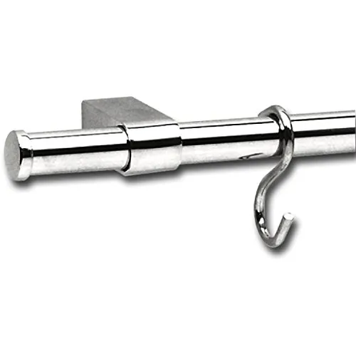 Grimme Relingrohr-Set 896 mm, Edelstahl Effekt - Aufbewahrungsschränke mit robustem 10-teiligem Set aus Stahl im Edelstahl Effekt, ideal für eine elegante und praktische Raumgestaltung.