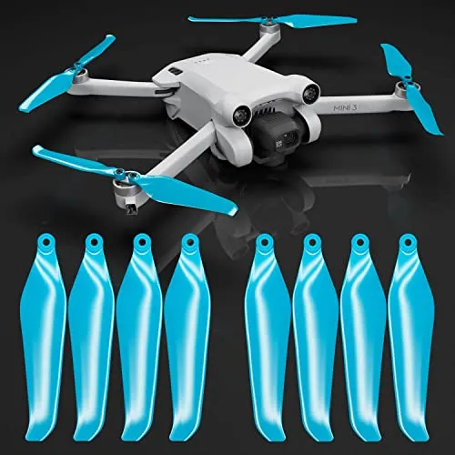 Master Airscrew Stealth Propeller für DJI Mini 3 Pro & Mini 4 Pro - Blau, 4 Propeller im Set