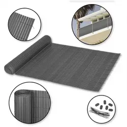 Ribelli Balkonsichtschutz PVC Sichtschutzmatte 90 x 600 cm - Sichtschutz für Balkon, wetterfest und langlebig aus robustem PVC, ideal für mehr Privatsphäre im Freien.
