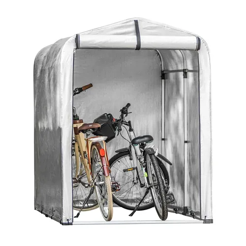 SoBuy Gerätehaus KLS11 - Foliengerätehaus für Garten und Fahrrad - Geräteschuppen aus robustem Material, leicht und ideal zum Schutz Ihrer Gartenutensilien und Fahrräder.