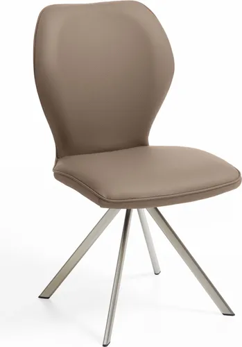 Niehoff Colorado Trend-Line Design-Stuhl - 180° drehbar aus Edelstahl und Polyester - Esszimmerstuhl mit 180° Drehfunktion für maximale Flexibilität und ergonomischem Komfort, ideal für stilvolles Sitzen in jedem Raum.