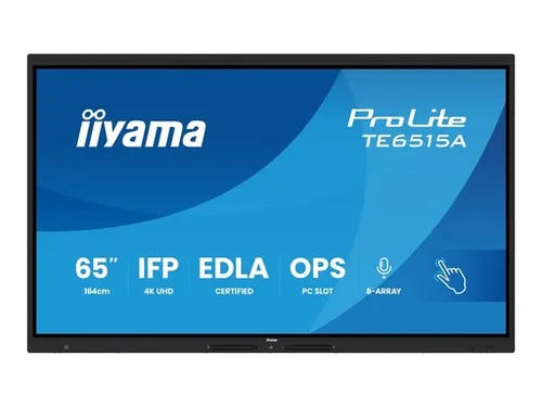 Iiyama ProLite TE6515A-B1AG 65" Touchscreen - 65" 4K UHD Touchscreen Monitor mit Multi-Touch-Funktionalität für beeindruckende Präsentationen und interaktive Anwendungen.