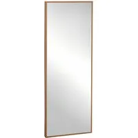 HOMCOM Wandspiegel aus Kiefernholz, MDF, Glas - Eleganter Wandspiegel für Wohnzimmer, Schlafzimmer oder Badezimmer, aus hochwertigem Kiefernholz und MDF, ideal für eine stilvolle Raumgestaltung.