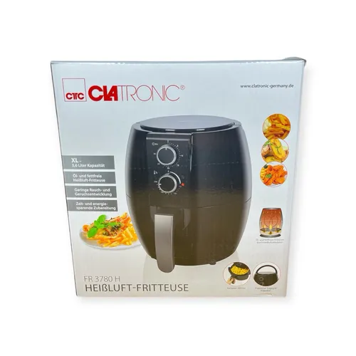 Clatronic Heißluftfritteuse FR 3780 H - 3,6L Airfryer für fettfreies Kochen, ideal für gesundheitsbewusste Familien und Fitness-Freunde