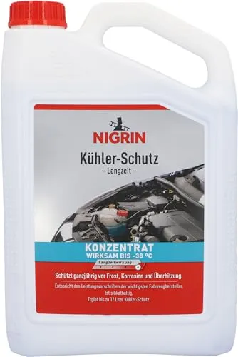 Nigrin Kühlerfrostschutz Langzeit 3L, universal, silikathaltig bis -38°C - Kühlwasseradditive für alle Kühlsysteme. Bietet ganzjährigen Schutz vor Frost und Korrosion, verbessert die Kühlwirkung und verhindert Betriebsstörungen.