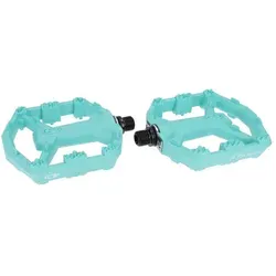 Crankbrothers Pedale Stamp 0 Türkis - Fahrradpedale in stylischem Türkis, ideal für Casual-Bikes und sorgen für optimalen Halt und Kontrolle auf jedem Terrain.