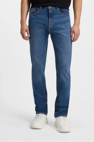 HUGO Blue Slim-fit-Jeans Ash mit Stone-washed-Finish
