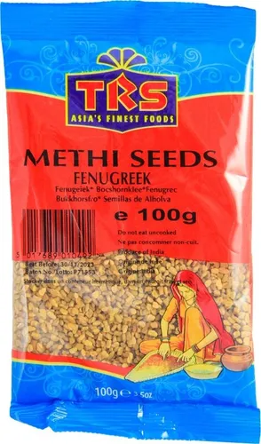 TRS Bockshornklee 100g - Aromatische Gewürze für indische Küche - Kräuter & Gewürze, ideal zur Verfeinerung von Currys, Linsen und Gemüsegerichten. Bockshornklee verleiht deinen Speisen einen einzigartigen Geschmack.