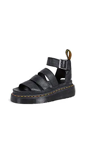 Dr. Martens Sandalen CLARISSA II QUAD BLACK MILLED NAPPA - Wanderschuhe in Schwarz, aus hochwertigem Nappa-Leder, bieten optimalen Komfort und Stil für Outdoor-Abenteuer.