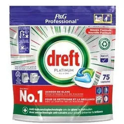 Dreft Platinum Kapsułki do Zmywarki 75 szt. - Procter & Gamble - Geschirrspülmittel mit hochkonzentrierter Formel für strahlend sauberes Geschirr, entfernt hartnäckige Flecken und sorgt für perfekten Glanz ohne Vorwaschen.