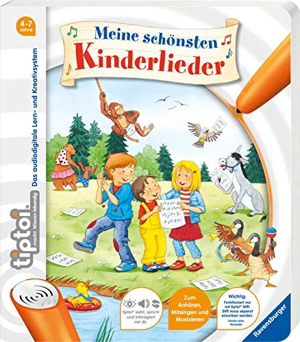 tiptoi® Meine schönsten Kinderlieder - Interaktives Bilderbuch - Lieder & Songs für Kinder, mit interaktiven Funktionen für spielerisches Lernen und Musikhören.