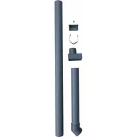 Halls Fallrohr-Set für Popular Gewächshäuser 57 cm - Gewächshaus-Zubehör für optimale Regenwasserableitung, bestehend aus Fallrohr und Montagebeschlag, ideal für Ihre Popular Gewächshäuser.