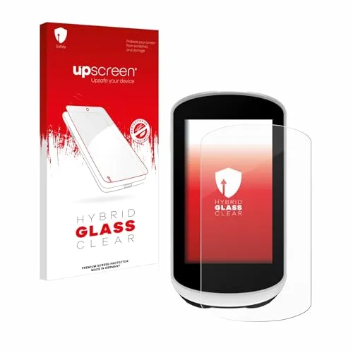 upscreen Schutzglas für Garmin Edge Explore 2 Schutzfolie, Glas-Folie [Klar, 9H Panzerschutz, Anti-Fingerprint]