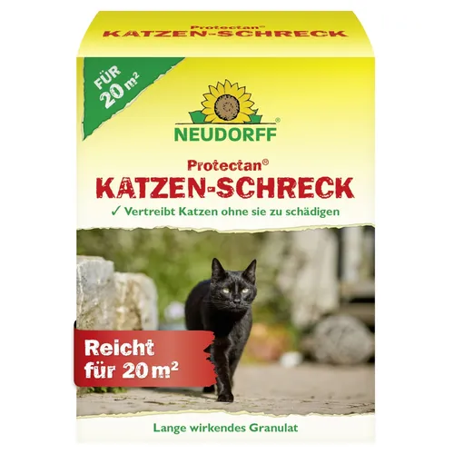 Protectan Katzen-Schreck 200 g - Abwehr- & Abschreckungsmittel, effektives Fernhaltemittel für Katzen, schädigt die Tiere nicht und hat eine Reichweite von 20 m².