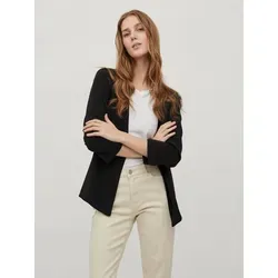 Vila Damen VIHER New 3/4 Blazer -NOOS 14039434, Schwarz, XXL - Damen Blazer, zeitloses Design aus 63% recyceltem Polyester, ideal für den Everyday Business Look und komfortabler Regular Fit für beste Passform.