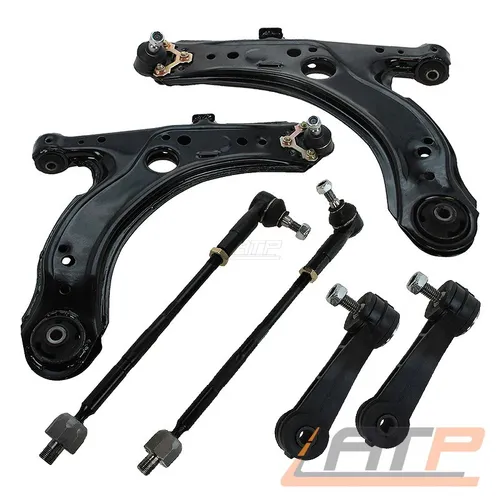 Querlenker- und Koppelstangen-Kit für Audi A3, VW Bora, Golf 4, New Beetle - Hochwertiges Set für die Vorderachse, inklusive 100% passgenauer Teile für einfache Montage ohne Bohren. Ideal für den Austausch von Aufhängungsteilen.