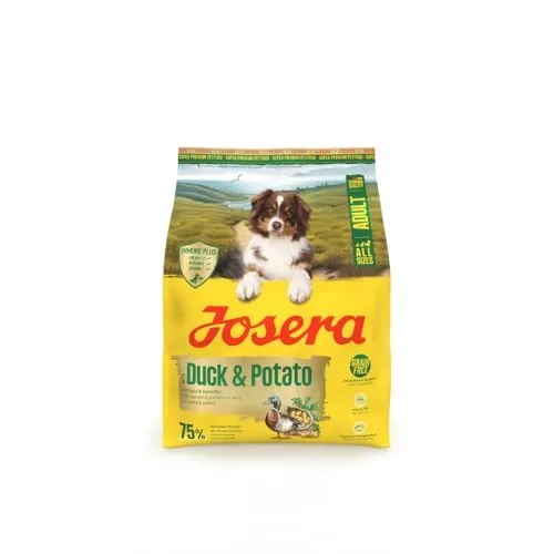 Josera Adult Duck & Potato Alleinfuttermittel | Getreidefrei | Einzelfleischprotein | Alle Rassengrößen | Immun Plus | Optimale Verdauung | 0,9 kg