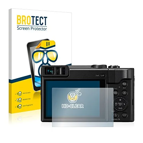 BROTECT (2 Stück Schutzfolie für Panasonic Lumix DC-TZ91 Displayschutz Folie Ultra-Klar