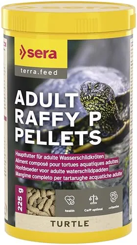 sera Turtle Adult Raffy P Pellets 1.000ml (220g) | Hauptfutter für Adulte Carnivore Wasserschildkröten, Schildkrötenfutter | Schildkröten Futter | Proteinreiche Pellets | Wasserschildkröten Futter