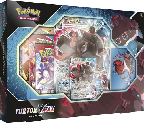 Pokemon Vmax Battle Box - Turtok Vmax - Deutsch - TCG OVP Decks & Starter, inklusive Turtok Vmax und exklusiven Karten für spannende Duelle im Pokémon TCG.