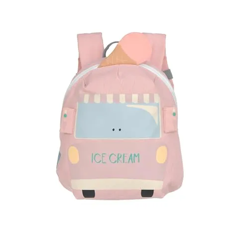 Lässig Kinderrucksack Tiny Backpack Tiny Drivers Ice Cart - Schulranzen für Kinder ab 2 Jahren, wasserabweisend und mit fröhlichen 3D-Details – der perfekte Begleiter für aufregende Abenteuer im Kindergarten!
