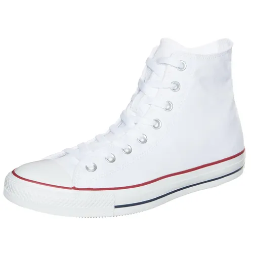 Converse Chuck Taylor All Star High - Weiße Canvas Chucks für Damen und Herren - Sneaker aus hochwertigem Canvas mit rutschfester Gummisohle, perfekt für jeden Anlass und ein Must-Have für jeden Schuhschrank!