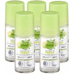 dm-drogerie markt GmbH & Co. KG Deo-Roller Fresh Minze & Bergamotte - alverde, 5-tlg., Deodorant, alverde Naturkosmetik