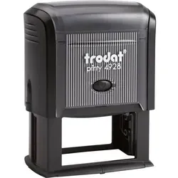 Trodat Stempel Printy 4928 P3 schwarz - Praktischer Bürostempel für individuelle Gestaltung, kompakt und einfach in der Handhabung. Ideal für den täglichen Einsatz im Büro.