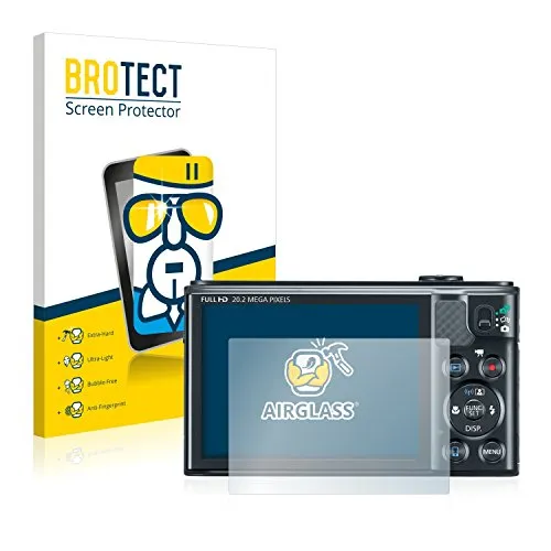 BROTECT Schutzglas für Canon PowerShot SX610 HS Schutzfolie Made in Germany Panzer Folie Glas Displayschutz [Kratzfest 9H, Anti-Fingerprint]