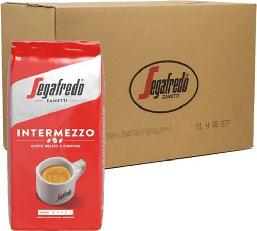 Segafredo Intermezzo Bohnen 1 kg - Kaffee aus 100% Arabica- und Robusta-Bohnen, kräftig im Aroma mit einer fein samtigen Crema – ideal für Espresso-Liebhaber.