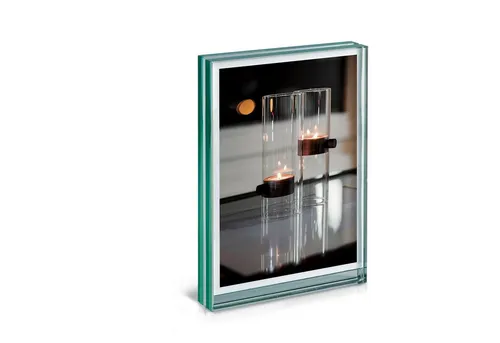 Philippi VISION Bilderrahmen 13 x 18 cm - Hochformat - Eleganter Bilderrahmen aus Doppelglas, ideal zum Stellen. Verleiht Ihren Fotos einen modernen Look und schützt sie gleichzeitig.
