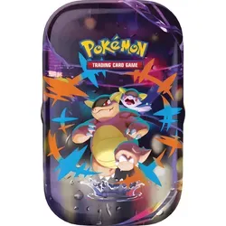 Pokémon-Sammelkartenspiel Mini-Tin-Box Mega-Helden – Mega-Kangama - Sammelkarten Packs & Sets mit 2 Boosterpacks, 1 Stickerbogen und 1 Bildkarte. Ideal für Pokémon-Fans, um das Lieblingsdeck überall mitzunehmen und die Mega-Kangama-Illustration zu genießen!