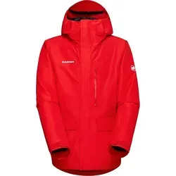 Mammut Fall Line Hardshell Thermo Hooded Jacket Men mammut red (3778) S - Freeski Jacken für Herren, ideal für Skifahren mit 80g/m² recyceltem Ajungilak OTI-Element für hervorragende Wärmeisolierung und 10000 mm Wassersäule für optimalen Wetterschutz.