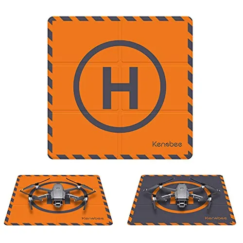 KENOBEE Drohnen Landeplatz 50cm, Universal Schnell Faltbar Landeplattform für DJI Mini 4K/Flip/4 Pro/3, Air 3S, Potensic, PLEGBLE, Holy Stone Drohne, Landing Pad