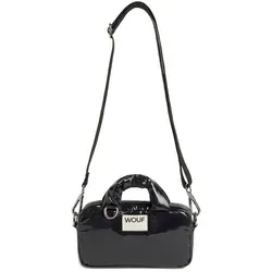 Wouf Glossy Mini Bag Handtasche 19 cm Schwarz - Elegante Wouf Glossy Mini Bag Handtasche in 19 cm, ideal für den täglichen Gebrauch. Ihr stilvolles Design und die hochwertige Verarbeitung machen sie zum perfekten Accessoire.